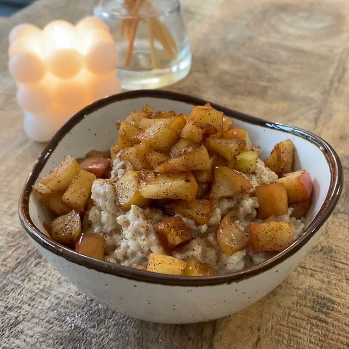 Manzana y avena