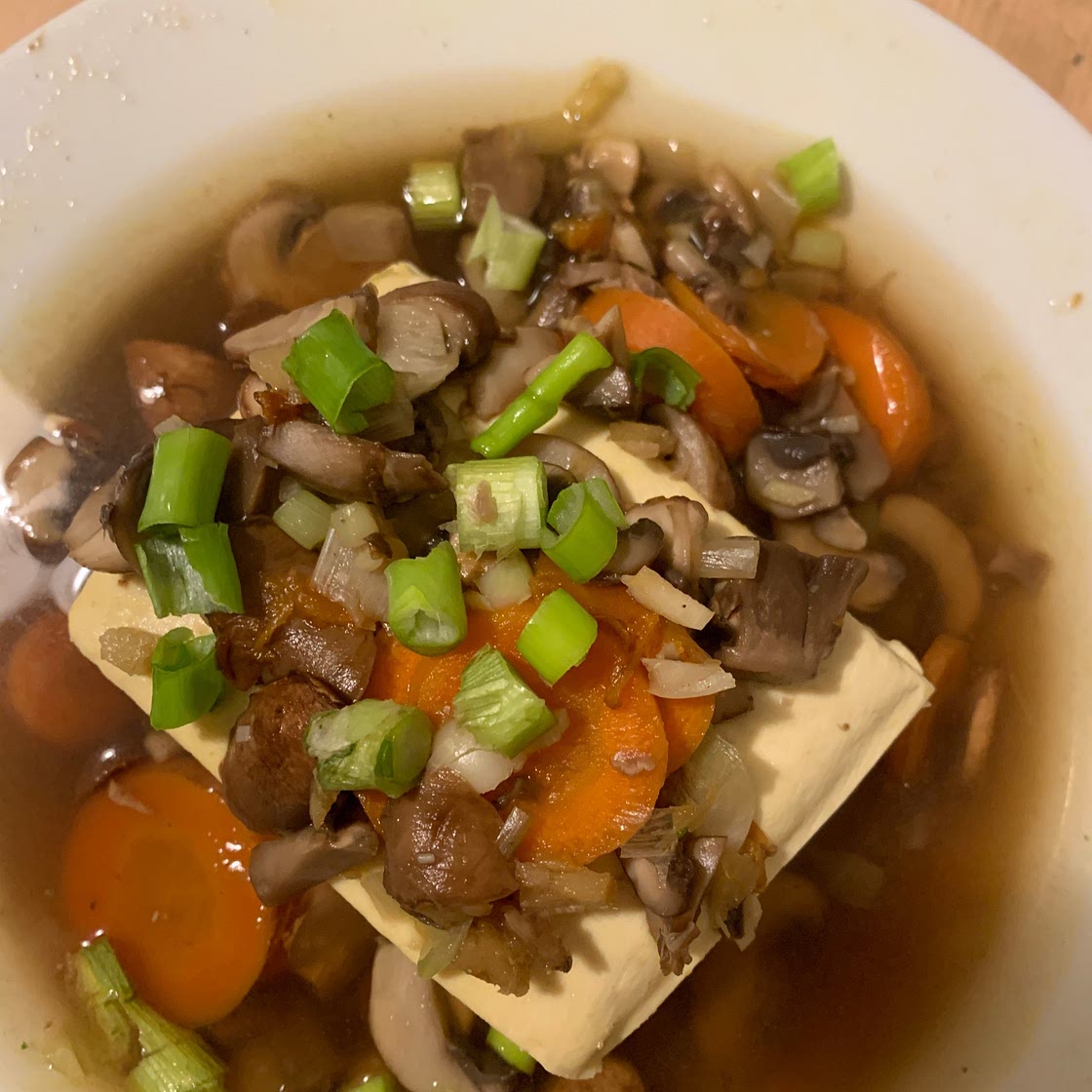 Ankake Tofu (Savory Dashi Sauce)