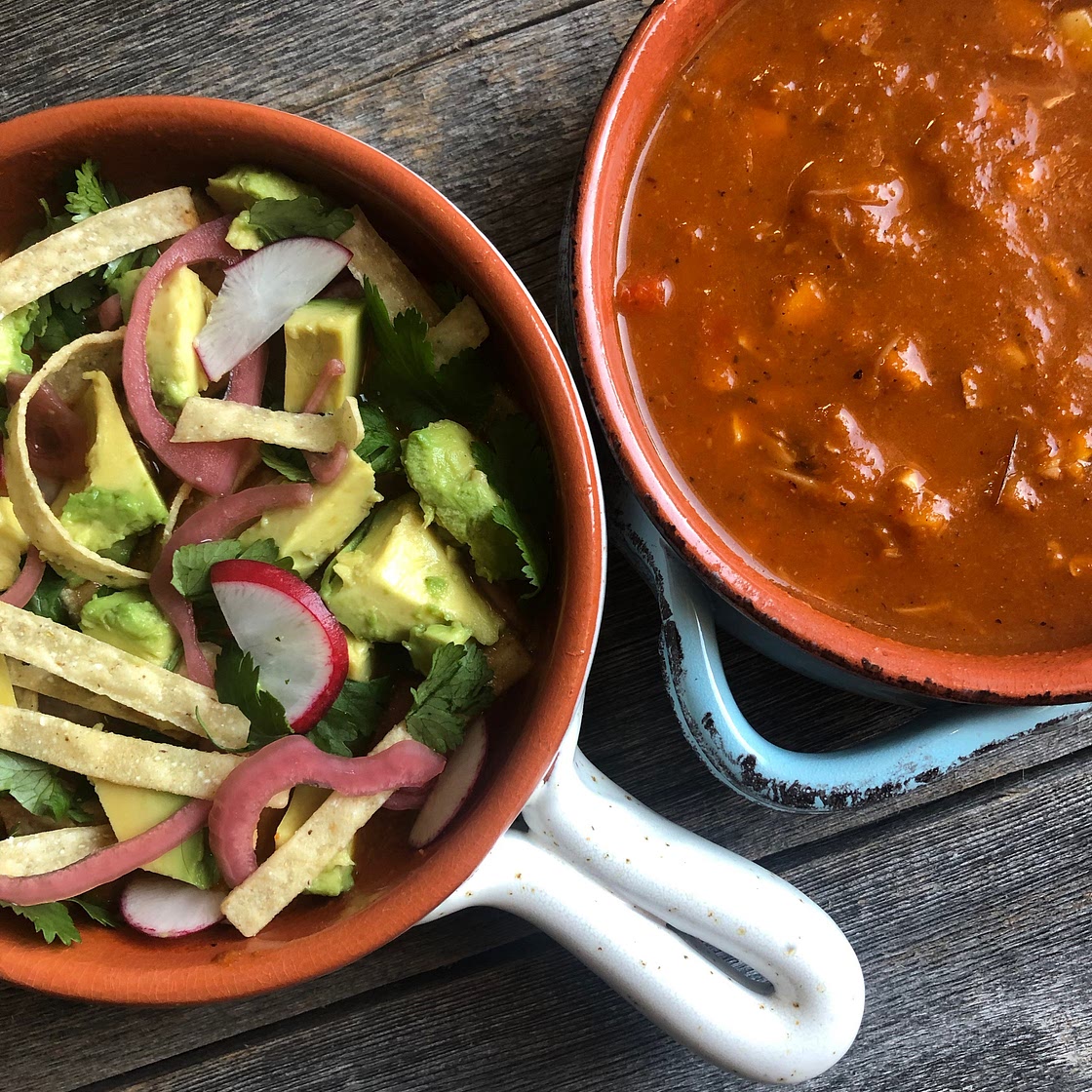 Chipotle Tortilla Soup w/ Jackfruit