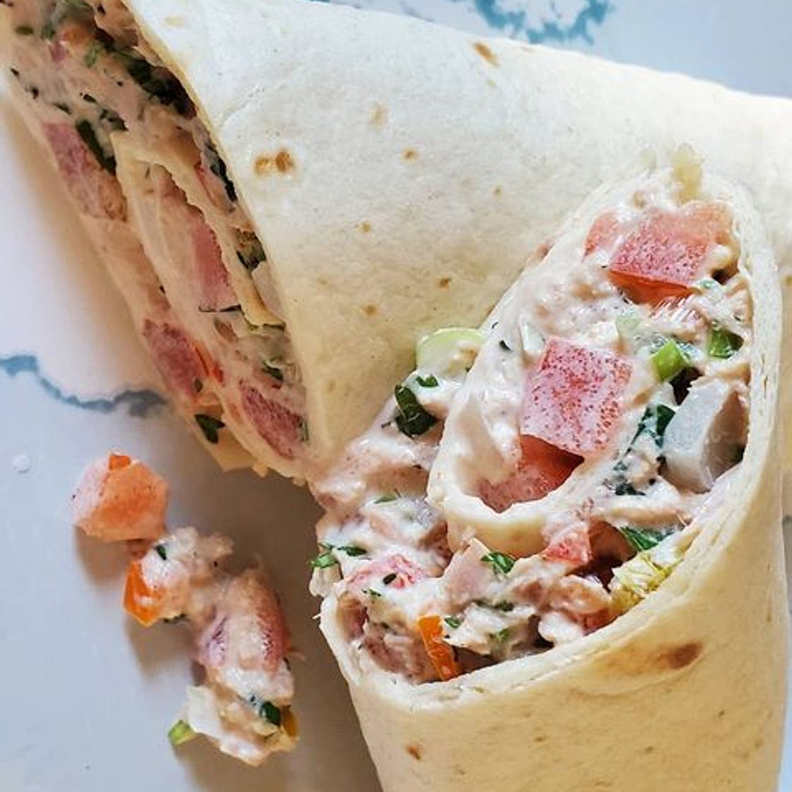 Wrap de crema de atún 