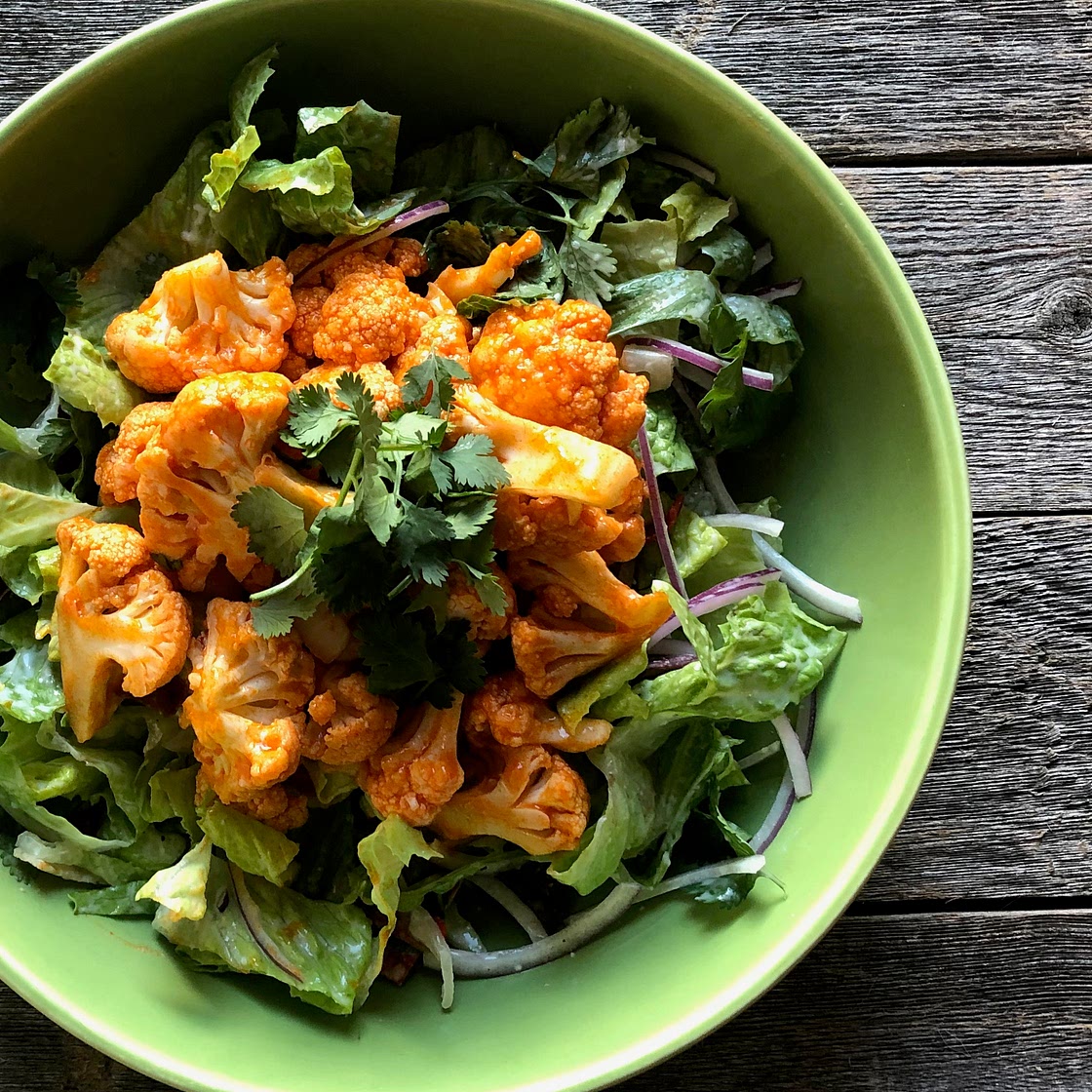 Buffalo Cauliflower Salad