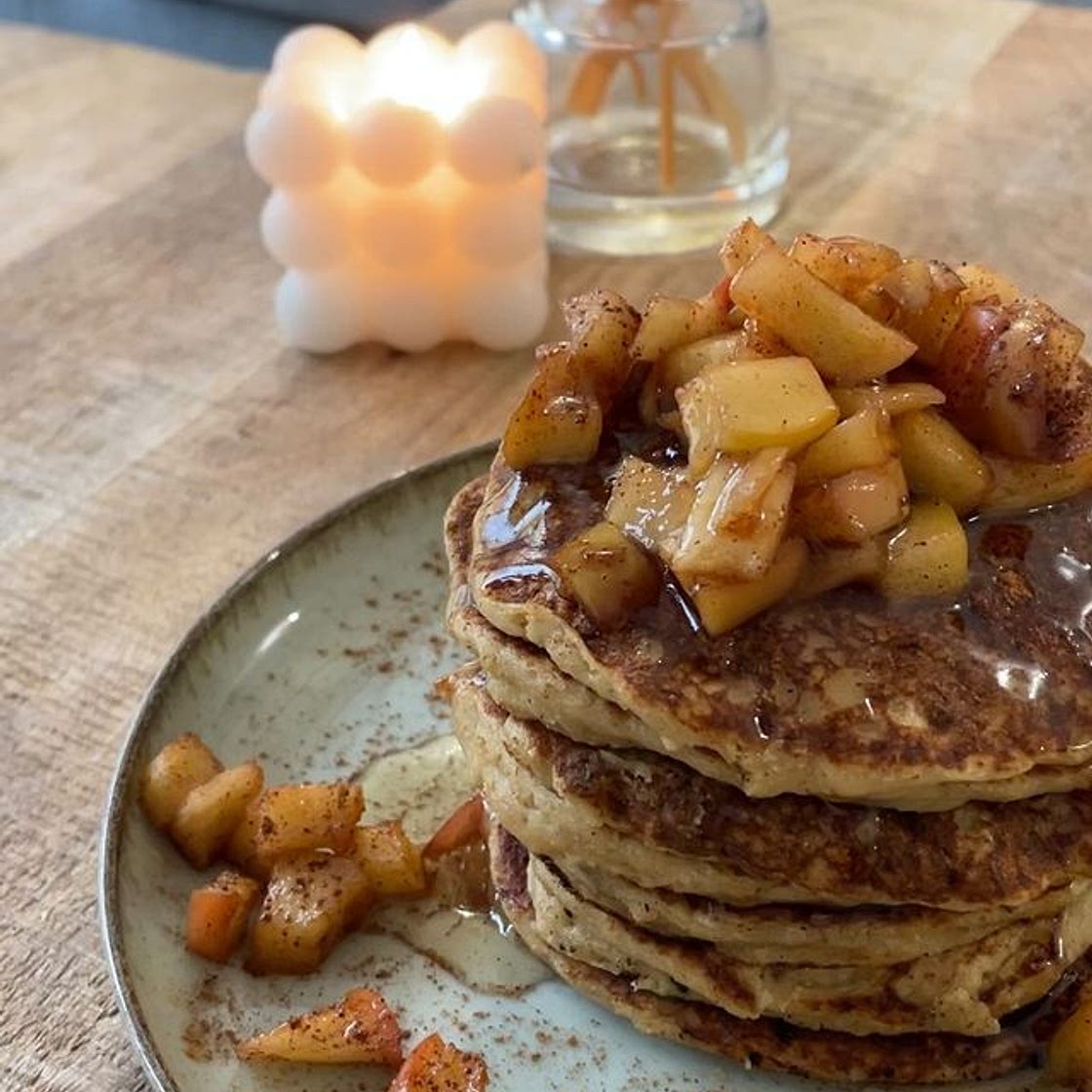 pancakes de manzana