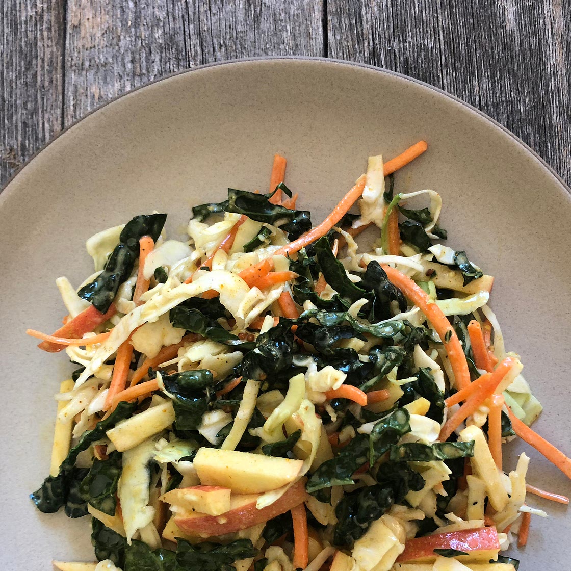 Curry Apple Coleslaw