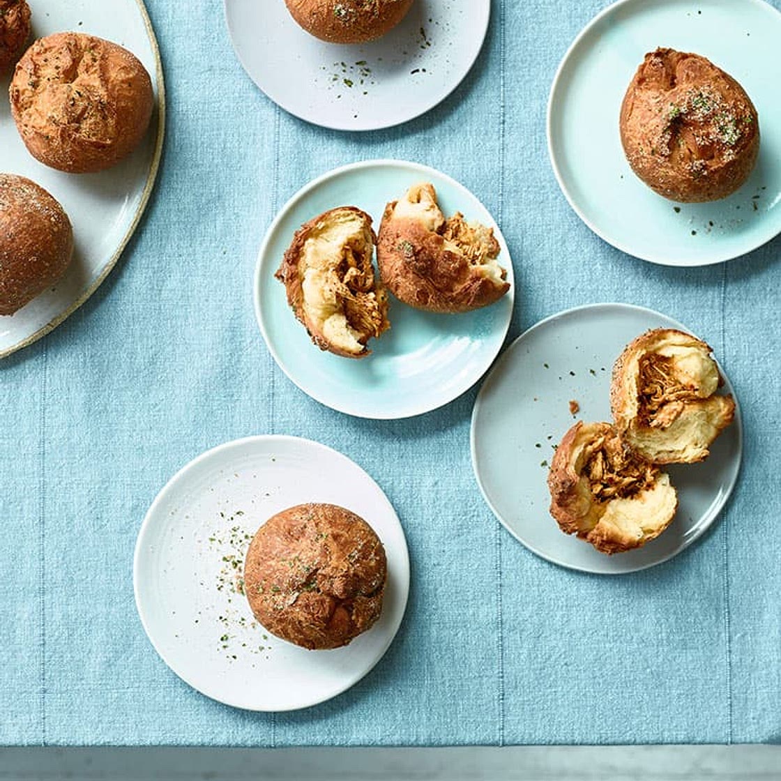 Pulled Chicken Doughnuts · Nadiya Hussain
