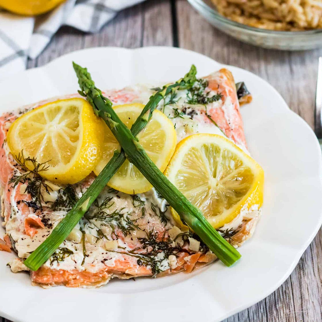 Instant Pot Salmon and Rice