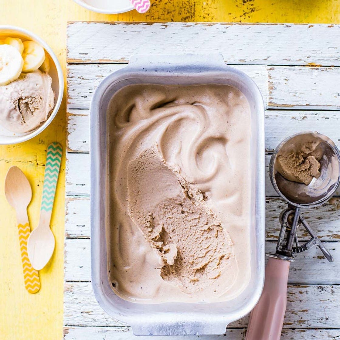 Banana & peanut butter ice 'cream'