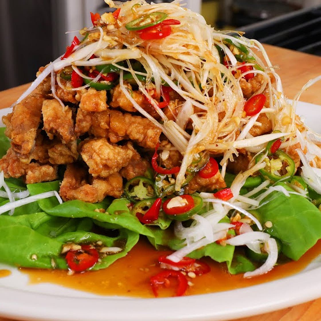 Pepper fried chicken (Yuringi: 유린기)