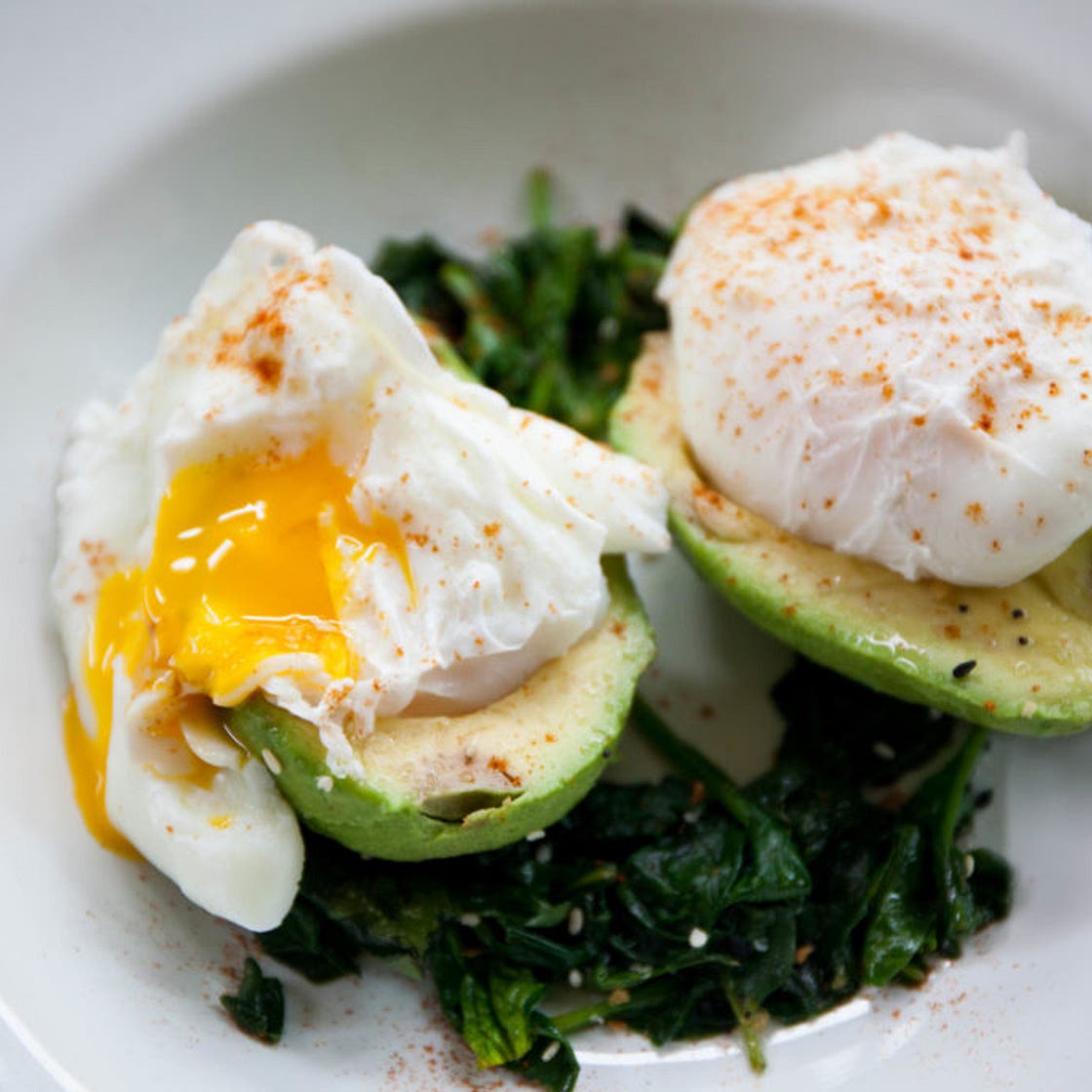 Avocado Poached Eggs