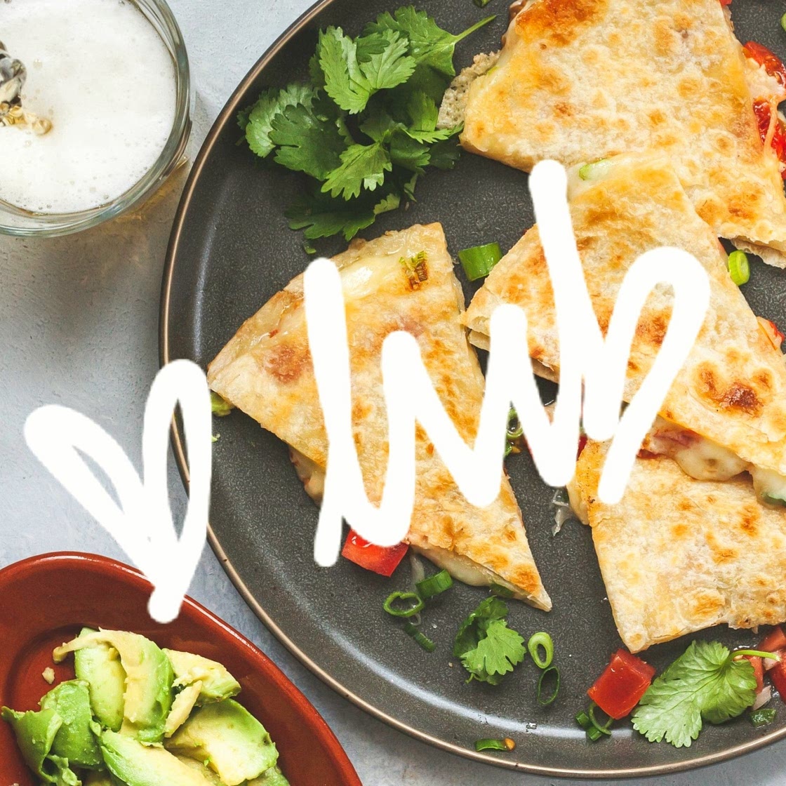 Minty Tomato Quesadilla