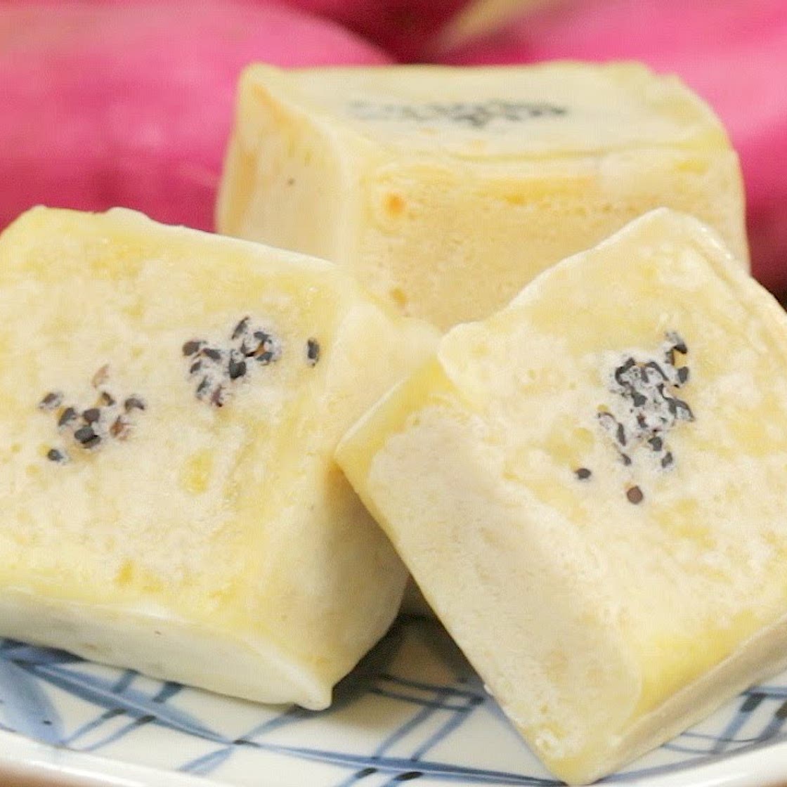 Sweet Potato Kintsuba Recipe (Japanese Traditional Dessert / Wagashi) | Cooking with Dog