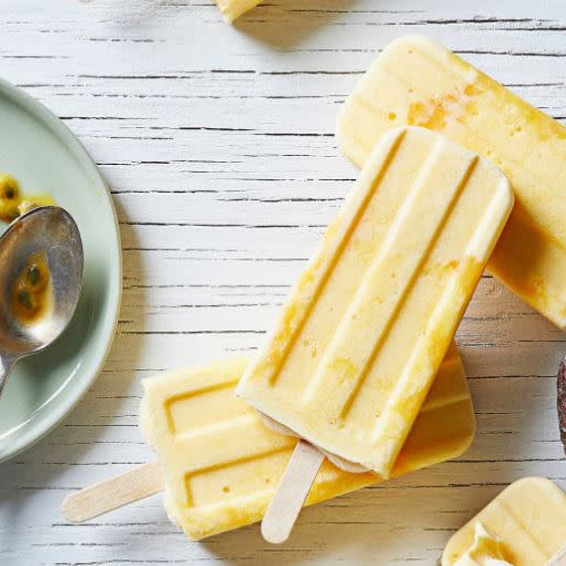 Mango & Passionfruit Froyo Popsicles