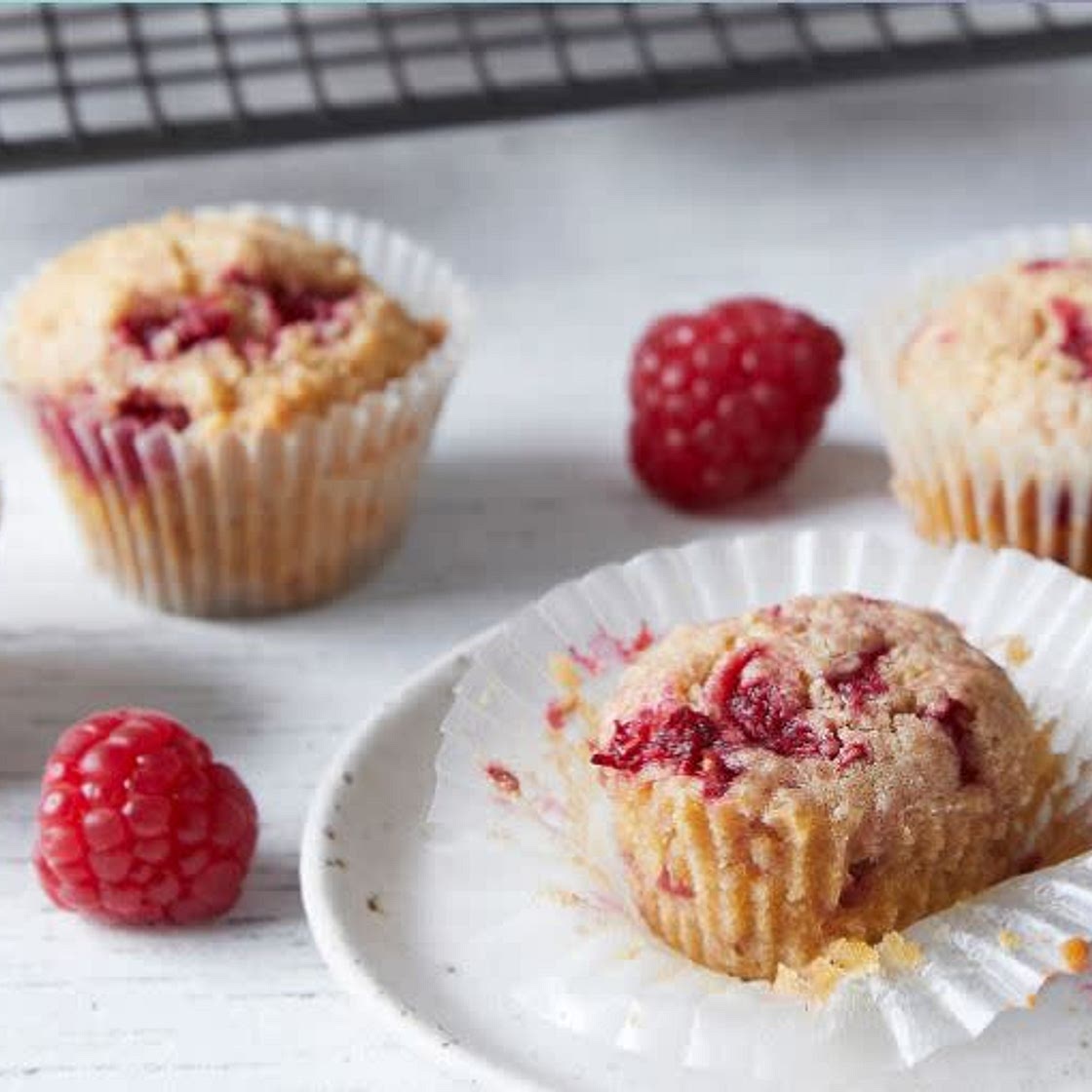 Raspberry & Almond Muffins