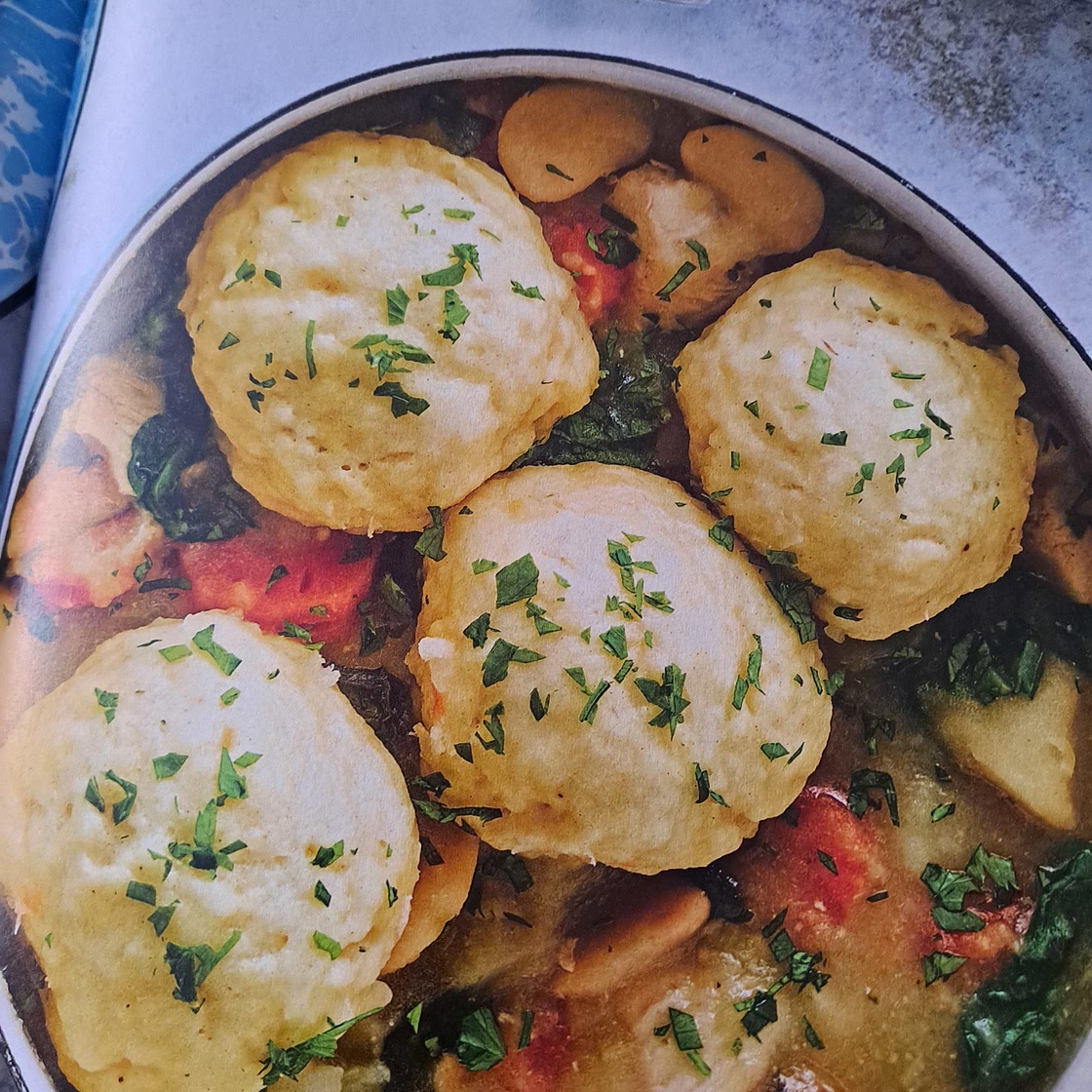 Herby chicken stew with dumplings