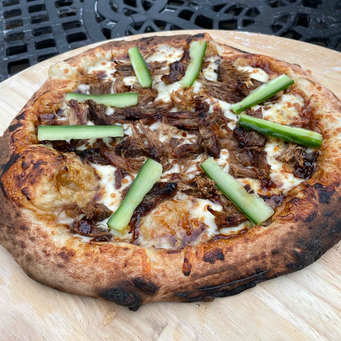Crispy Duck Pizza
