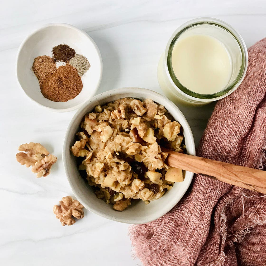 APPLE SPICE OATMEAL (no sugar added)