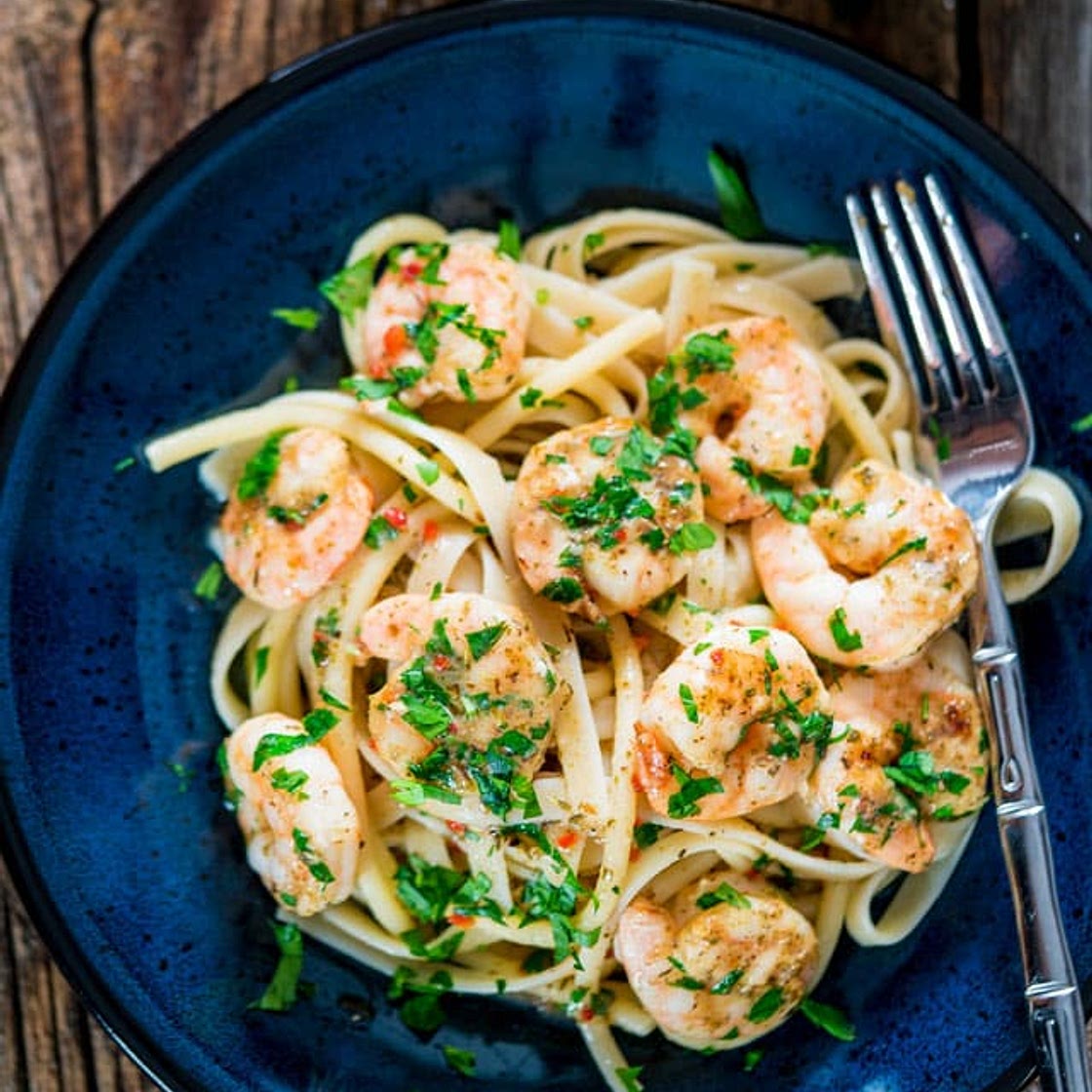 Italian Shrimp Bake with Pasta