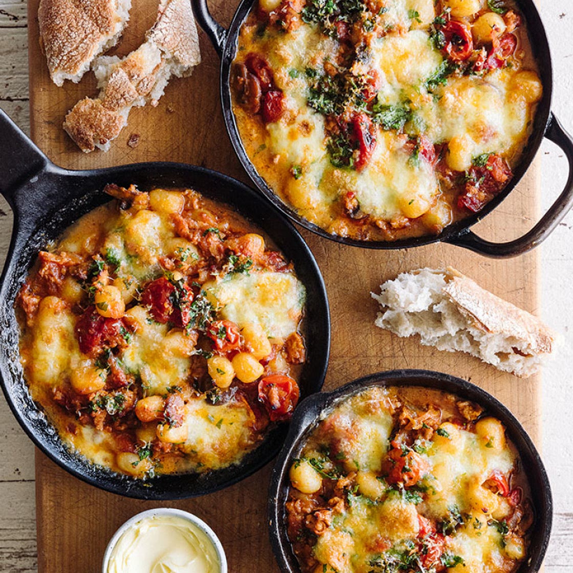 Baked Gnocchi with Chicken Bolognese