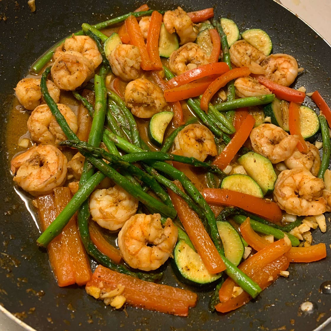 Meal Prep Cajun Shrimp and Veggies