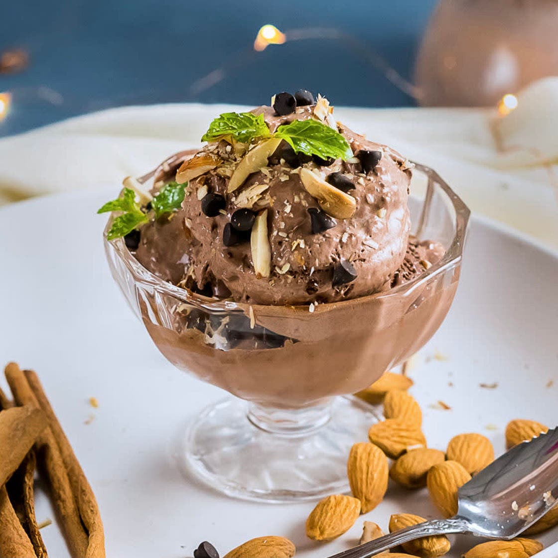 Only 3 ingredient chocolate Ice-Cream (Dessert)
