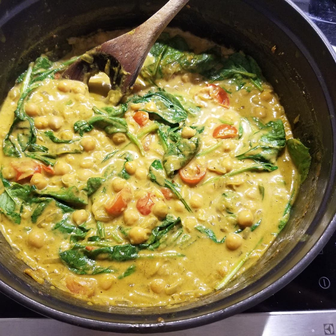 Chickpea Spinach Curry