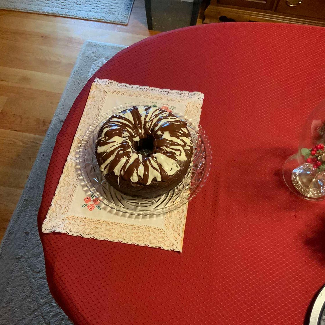 Orange Coffee Fudge Cake