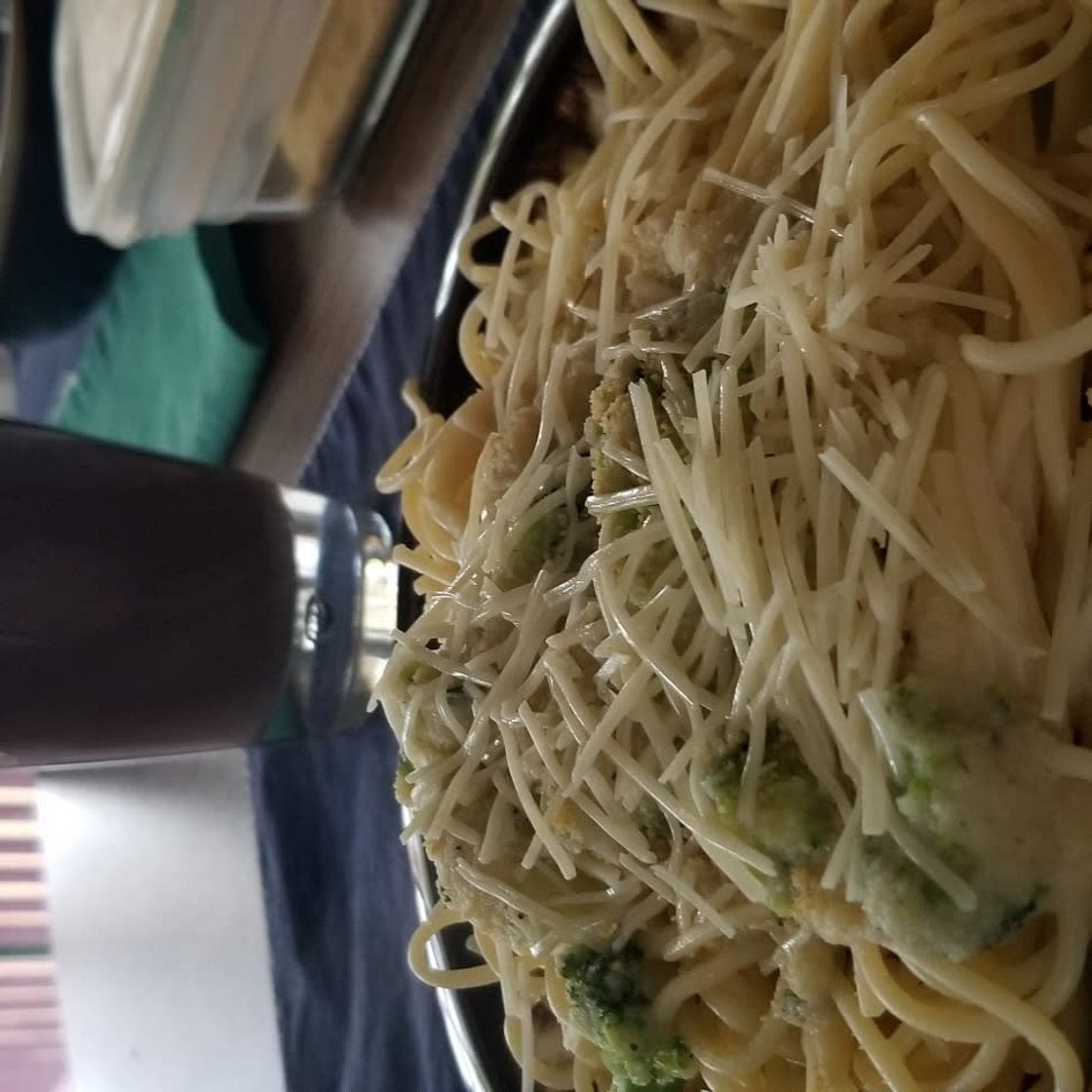 Vegan Chicken Alfredo Pasta
