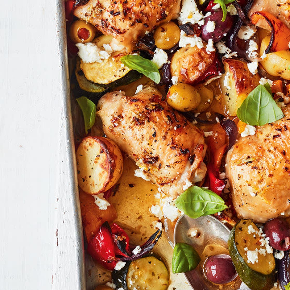 Davina's Chicken & Roast Vegetable Tray Bake Recipe