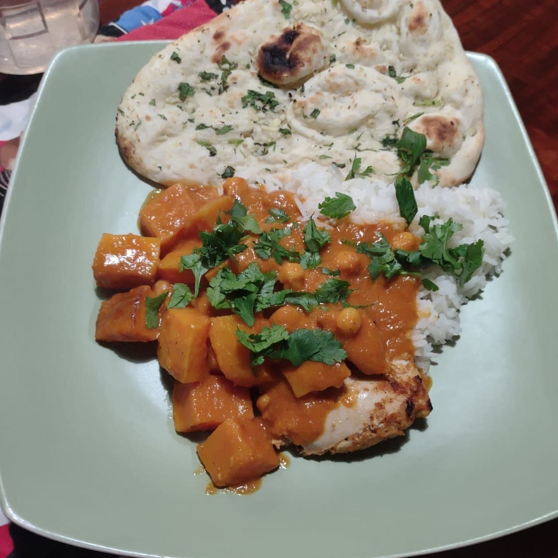 Roasted Butternut Squash and Chickpea Curry