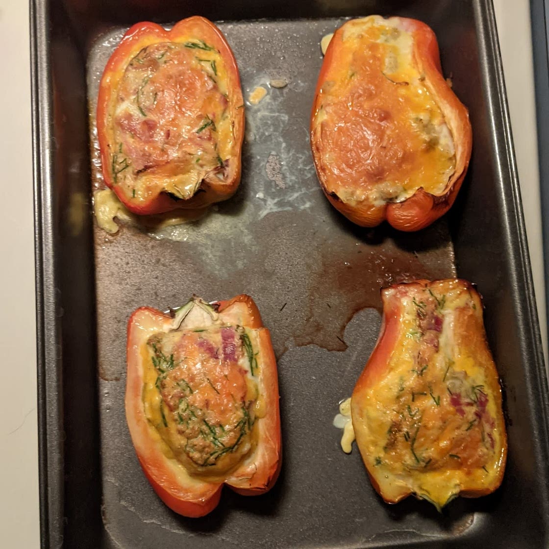 Omelet-Stuffed Peppers