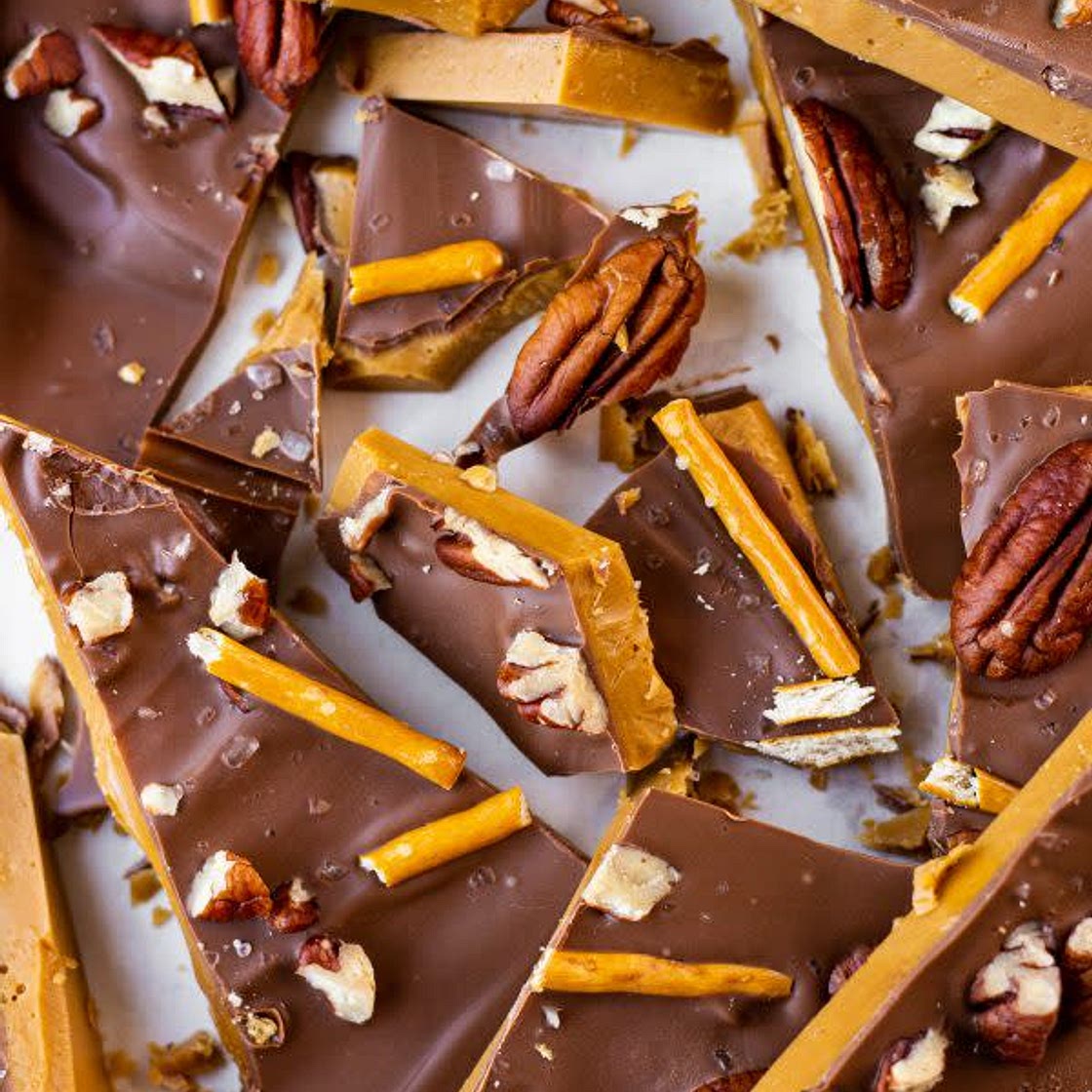 Toffee Chocolate Bars (Dessert)