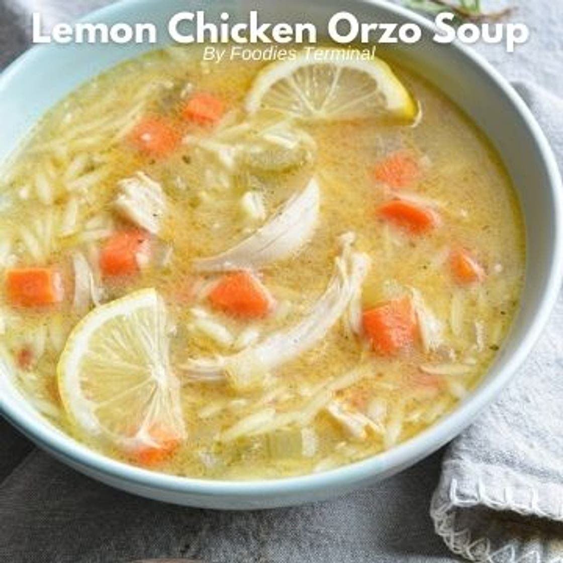 Lemon Chicken Orzo Soup Instant Pot