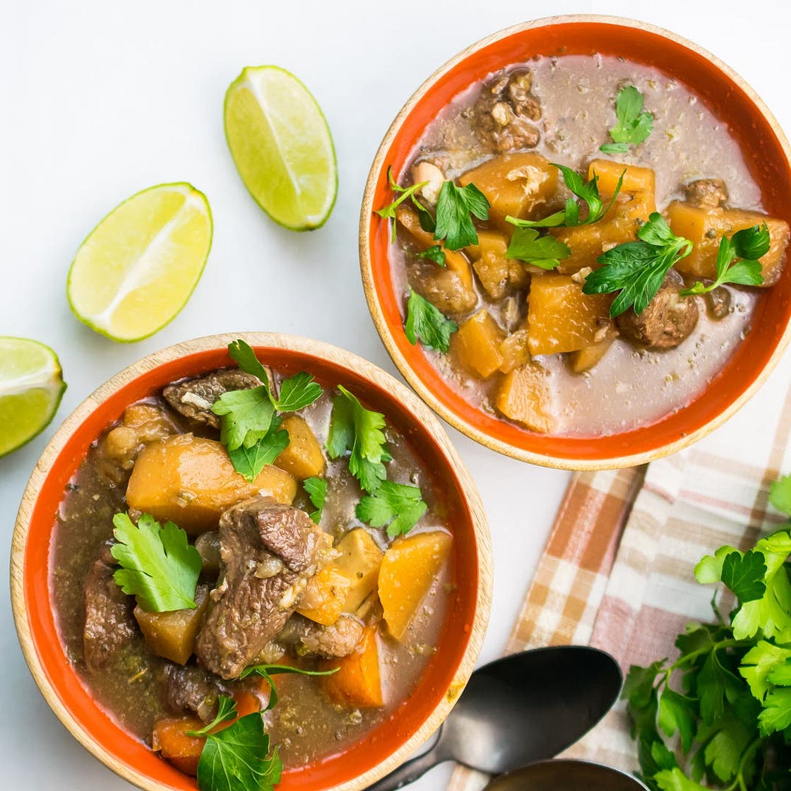 Slow-cooked beef stew
