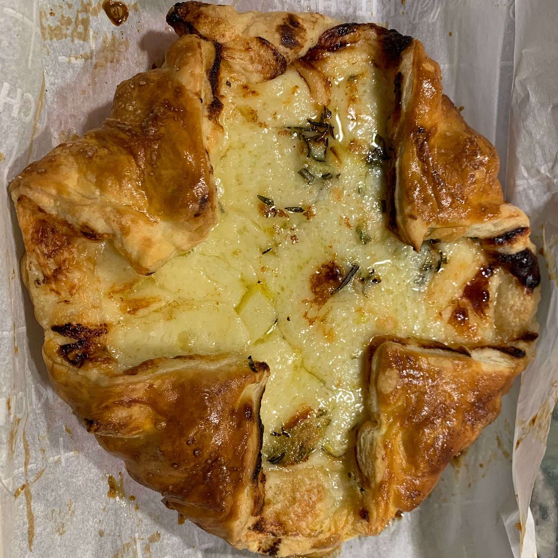 Baked Gruyère in Pastry with Rosemary and Garlic