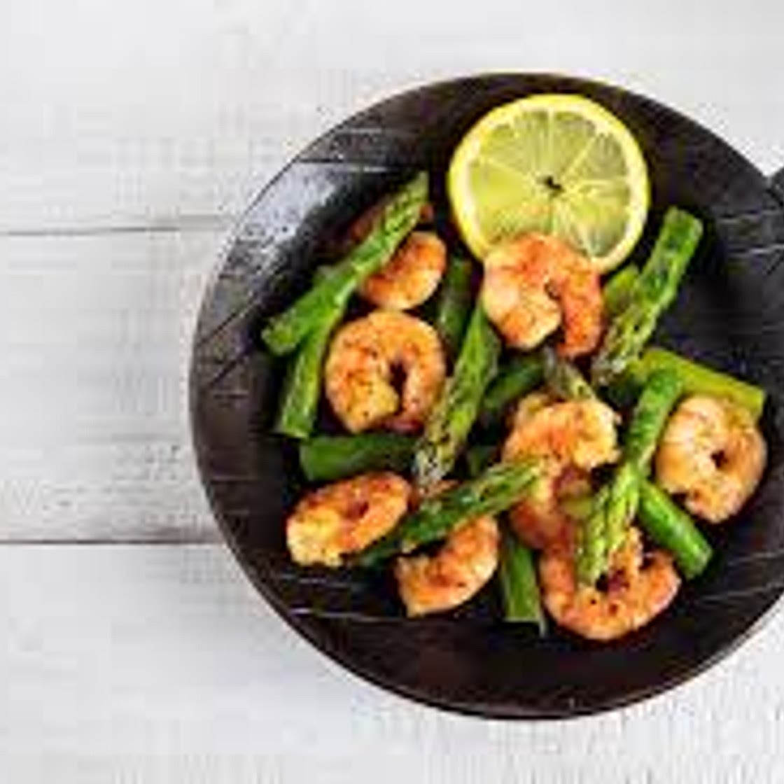 Prawn & asparagus stir fry