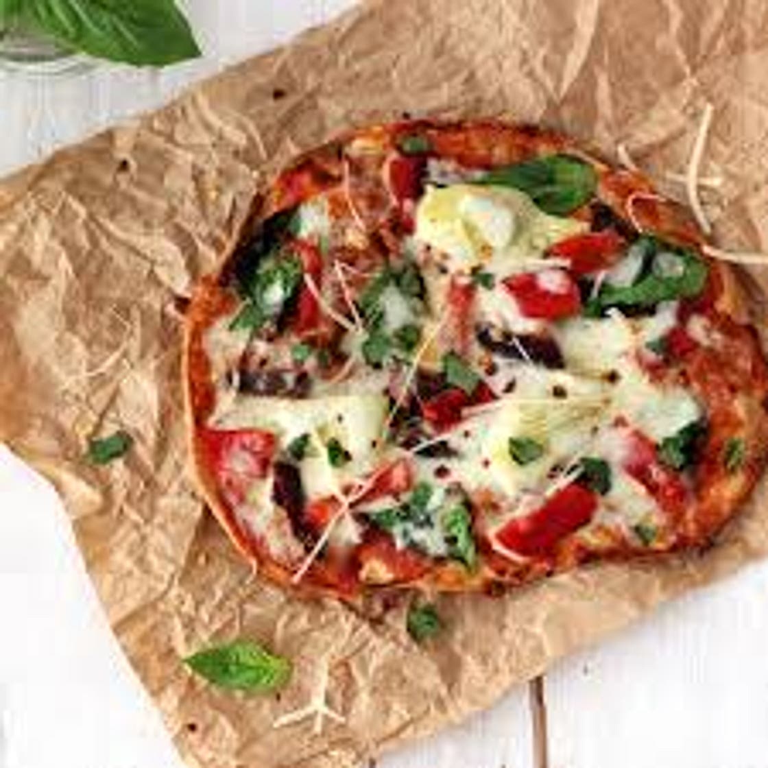 Roast vegetable pizza