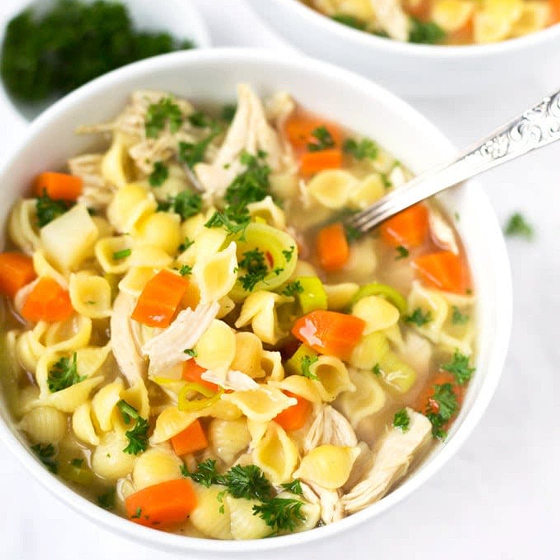 Schnelle Hühnersuppe