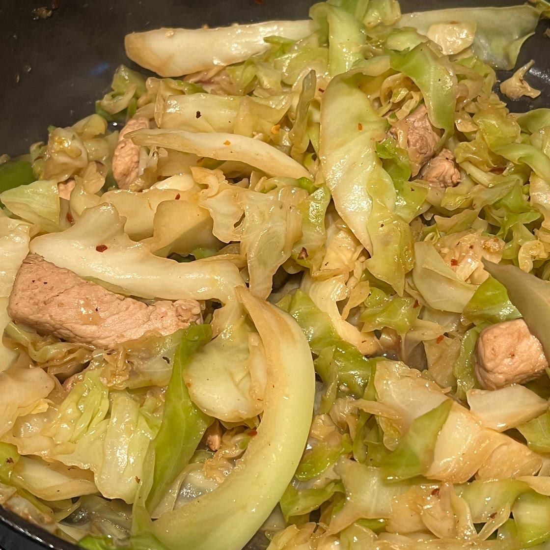 Cabbage And Pork Stir fry