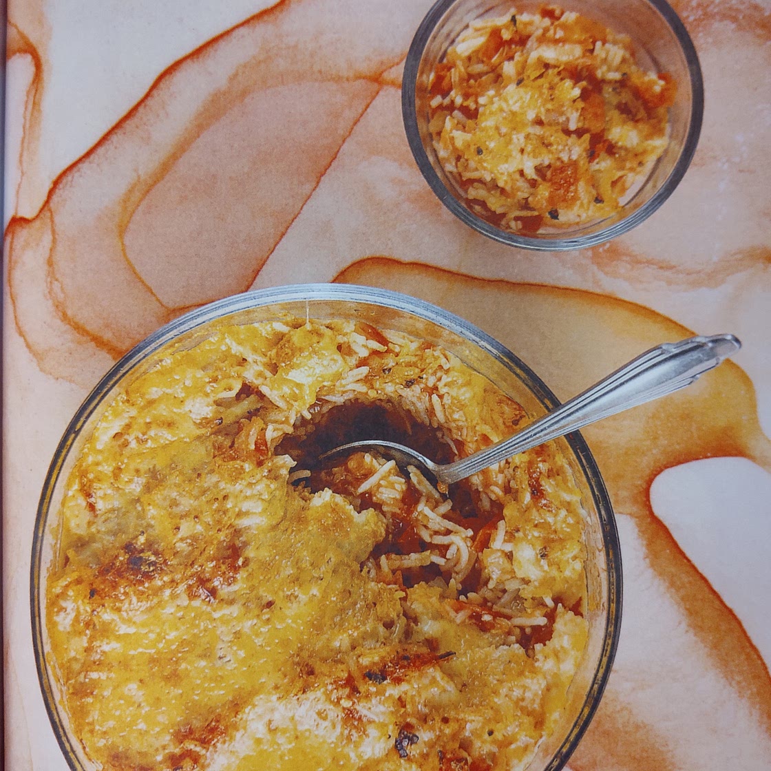 Tomato Rice with Crispy Cheddar p 170 Indianish