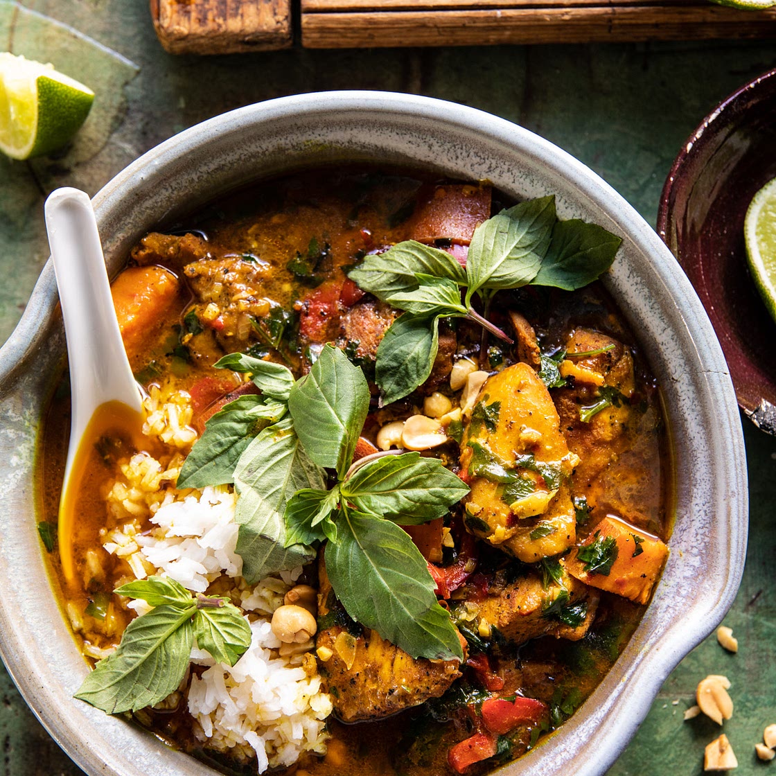 Coconut Milk Braised Black Pepper Chicken with Sweet Potatoes