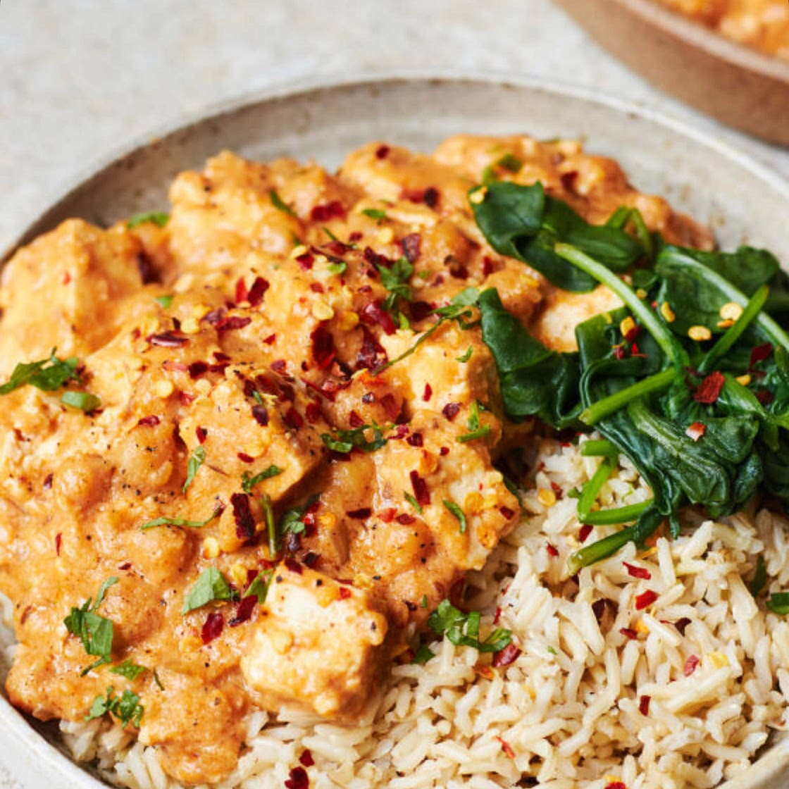 Tofu & Chickpea Korma Curry