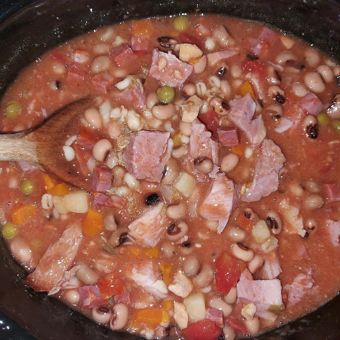 Crock pot black eyed peas