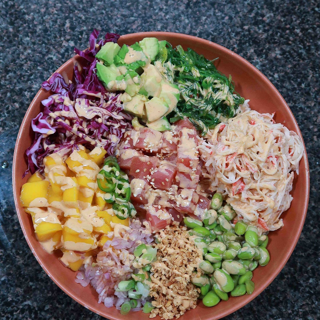 Ponzu Ahi Tuna Poke Bowl