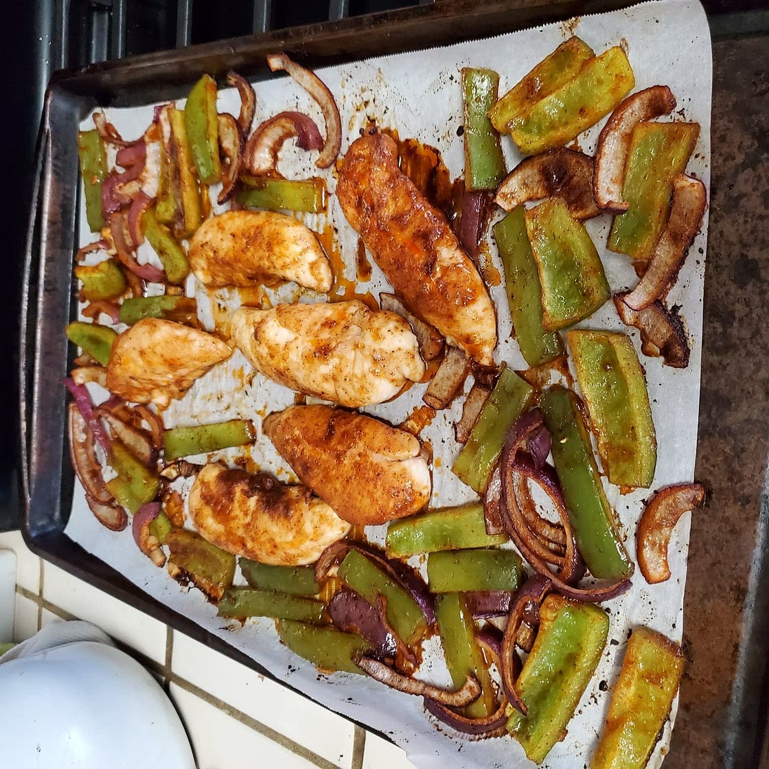 Sheet Pan Chicken Fajitas