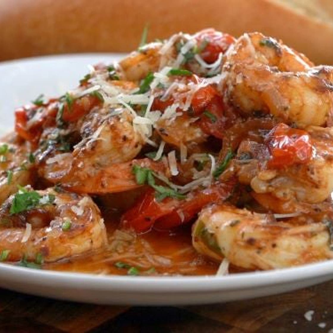 Shrimp Scampi on the Blackstone