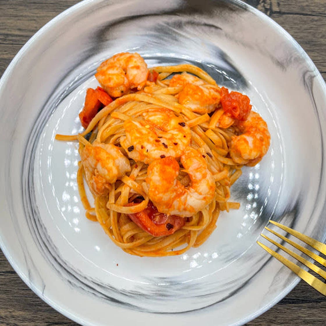 Umami Shrimp Pasta