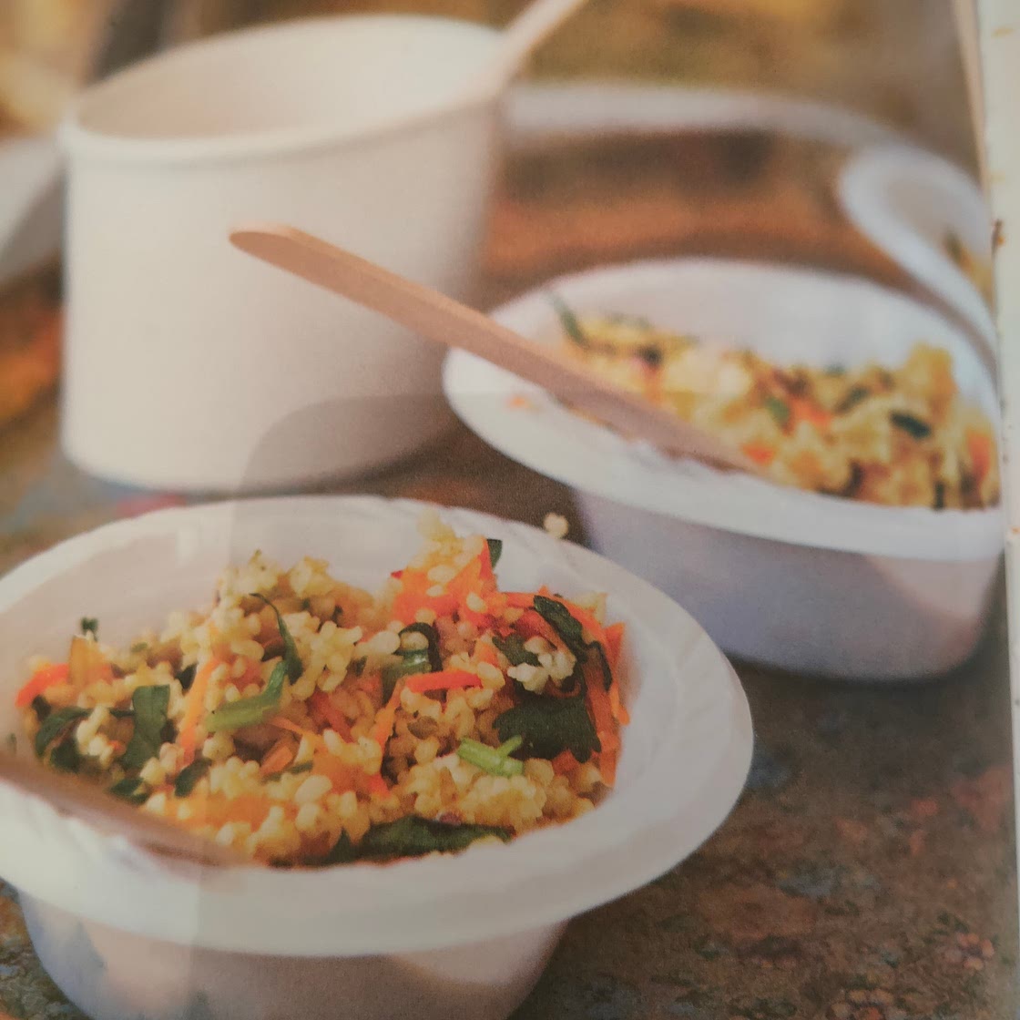 Spinach, Apricot and Bulghur Wheat Salad