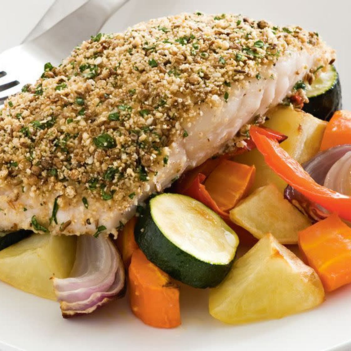 Fish and Roasted vegetables