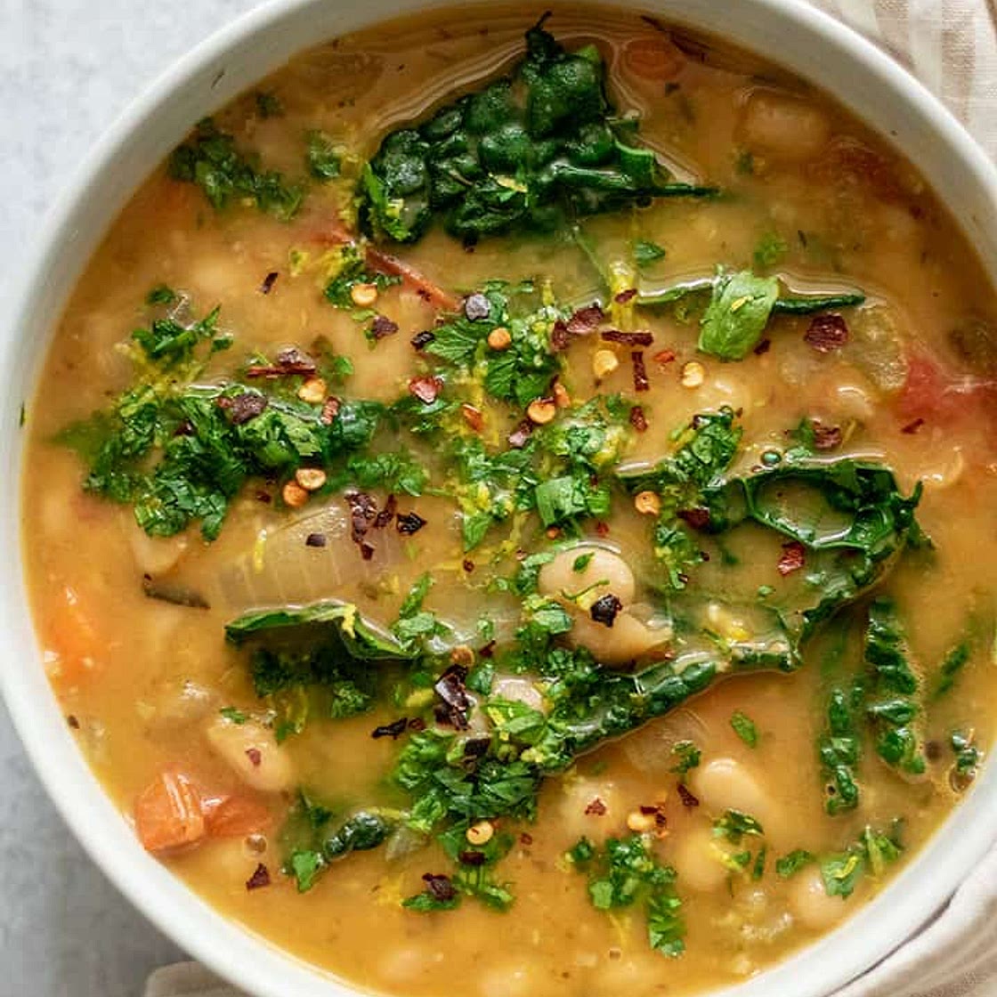 Roasted Tomato and White Bean Soup