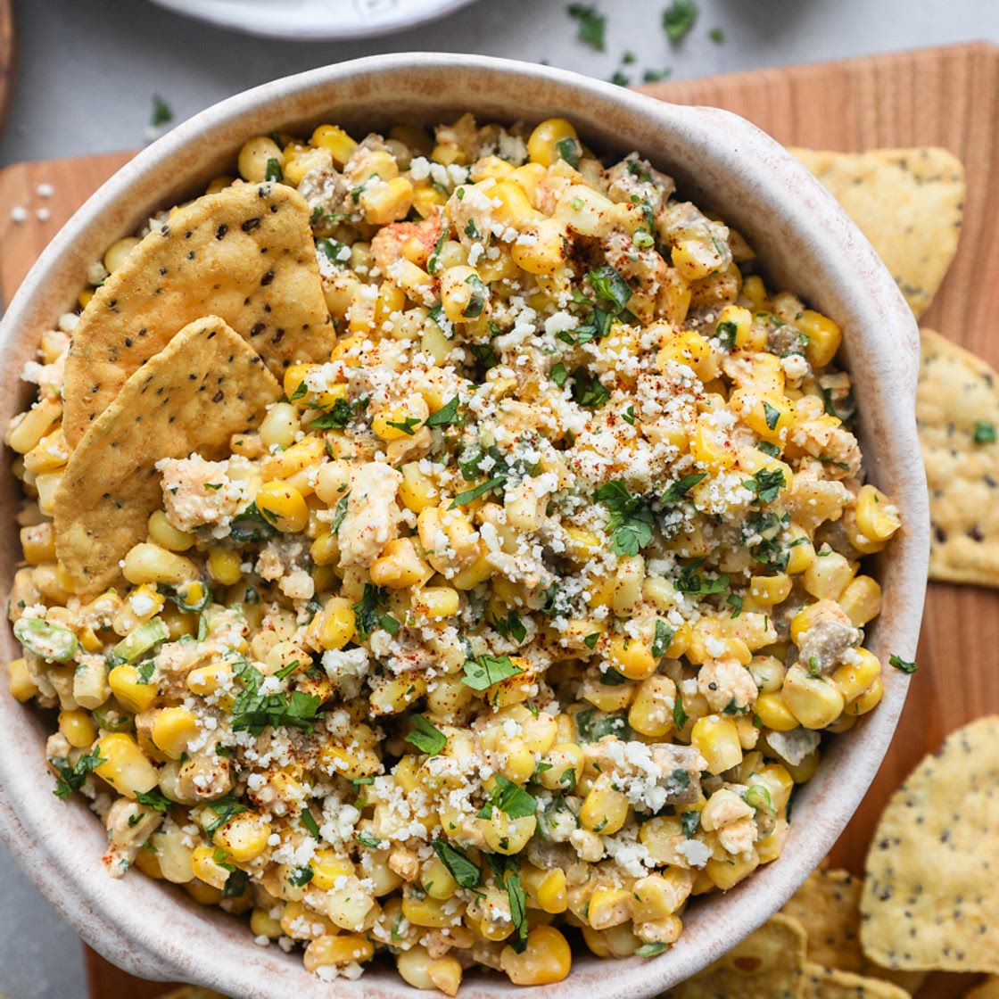 Easy Mexican Street Corn Dip