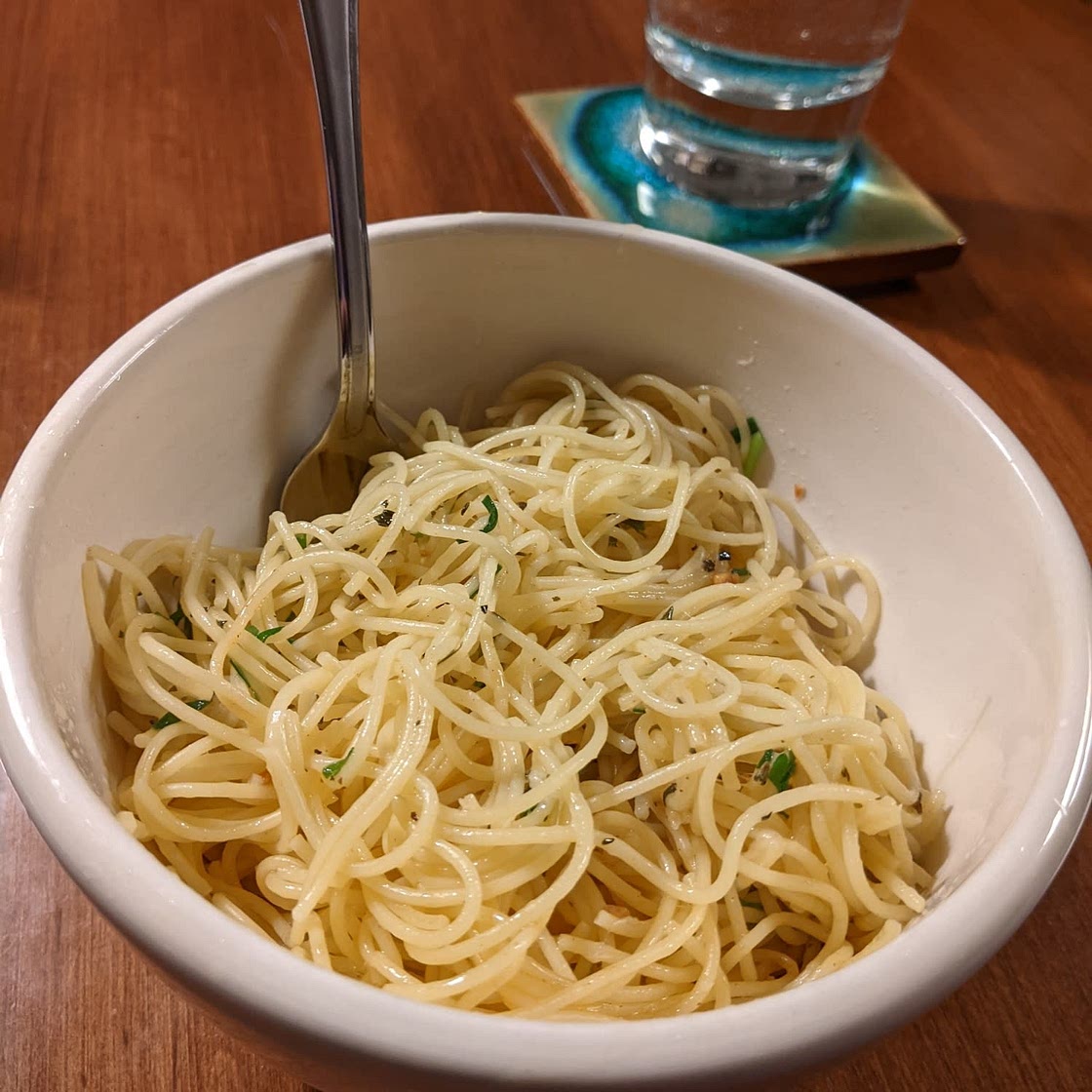 Angel Hair Pasta with Garlic and Herbs
